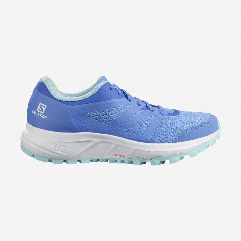 Zapatillas Trail Running Salomon Mujer Azules / Blancas - Salomon Argentina TRAILSTER 2 ,127394-OZR